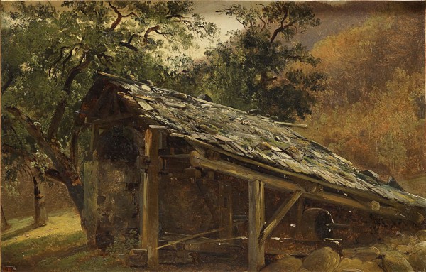 Fabrique dans le Valais by Alexandre Calame